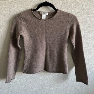 Taupe Merino Wool Sweater
